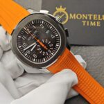 Replica Aquanaut Chronograph Orange Rubber Strap - Image 2