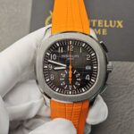 Replica Aquanaut Chronograph Orange Rubber Strap - Image 3