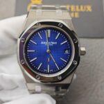 Replica Audemars Piguet Royal Oak Jumbo Extra-Thin Blue 15202IP.OO.1240IP.01 - Image 4