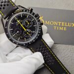 Replica Omega Speedmaster Men Automatic Black Leather Watch O31192443001001