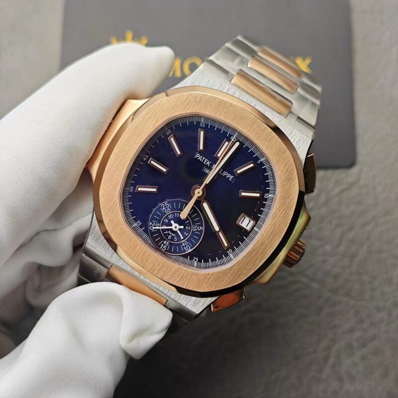 Replica Patek Philippe Nautilus Chronograph Date Two-Tone 5980/1AR-001