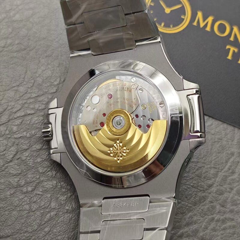 Replica Patek Philippe Nautilus Black Strap Stainless Steel Watch 5726A-001