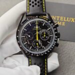 Replica Omega Speedmaster Men Automatic Black Leather Watch O31192443001001