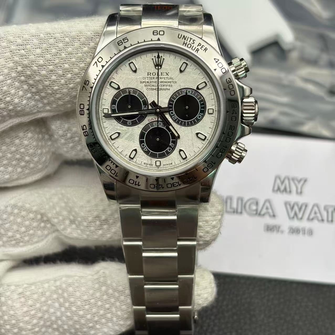 10622477c67bfdf79162afa792228f80 Rolex Daytona 116519 Meteorite Watch - Image 5