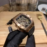 Replica Richard Mille 19-01 Red Gold Black Strap - Image 10