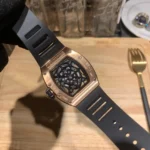 Replica Richard Mille 19-01 Red Gold Black Strap - Image 3
