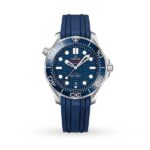 Replica Omega Seamaster Men Automatic Blue Rubber Watch O21032422003001