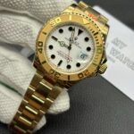Replica Rolex Yacht Master Full Gold White Dial - Image 5
