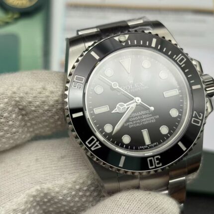 Super Clone Replica Rolex Submariner Silver/Black No Date