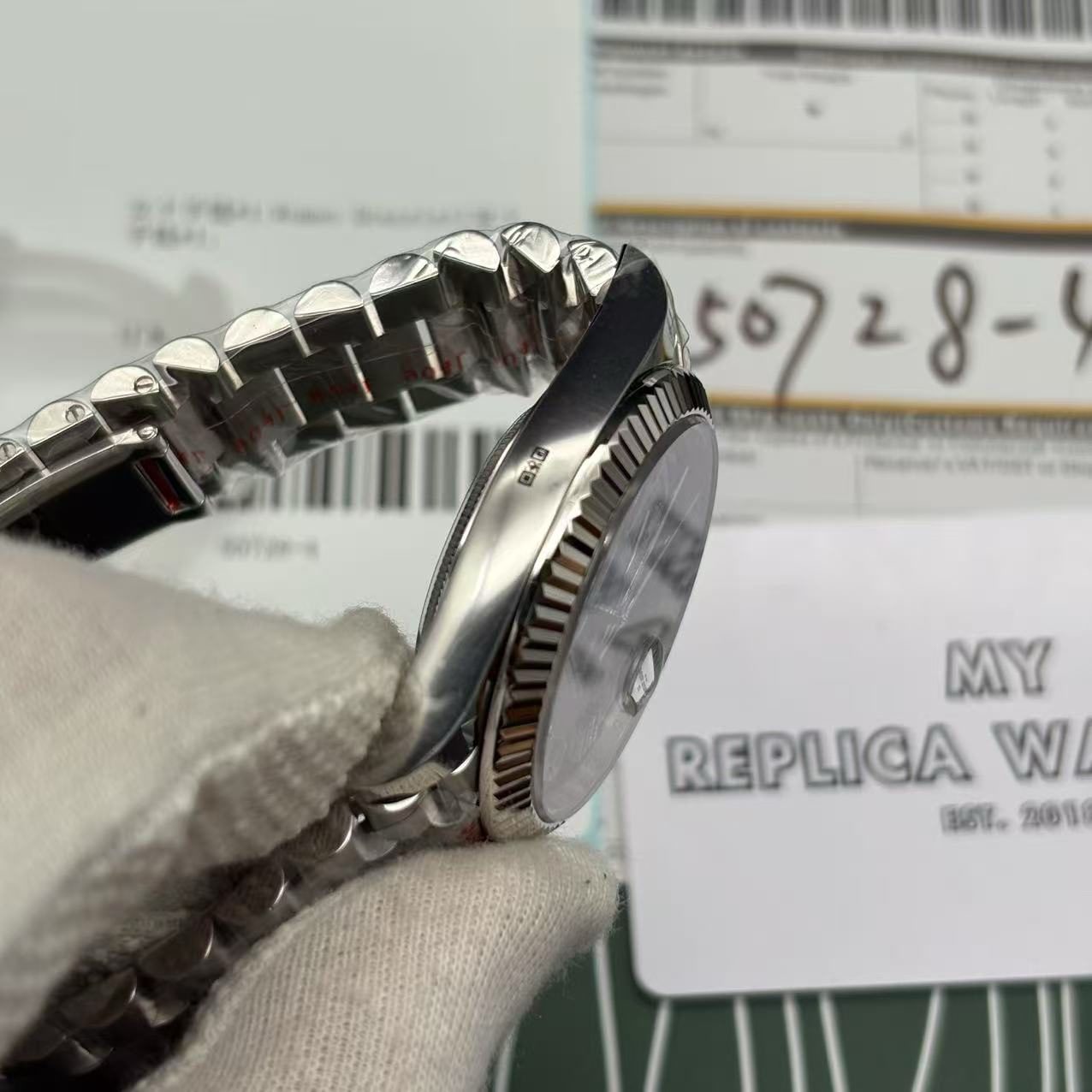 2a63a5e644550e81e21fecf5423d8801 Rolex Day-Date M228239 Blue Watch - Image 8