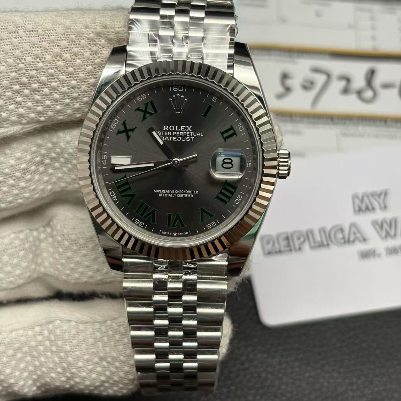2bb86c3d70ef5194f4435efe17d79997 Rolex Datejust Wimbledon Réplica Clon - Image 4