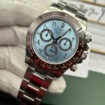 Replica Rolex Daytona Ice Blue Arabic Dial Platinum Watch - Image 4