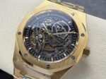 Replica Audemars Piguet Royal Oak Openworked 15407 Yellow Skeleton Dial - Image 22