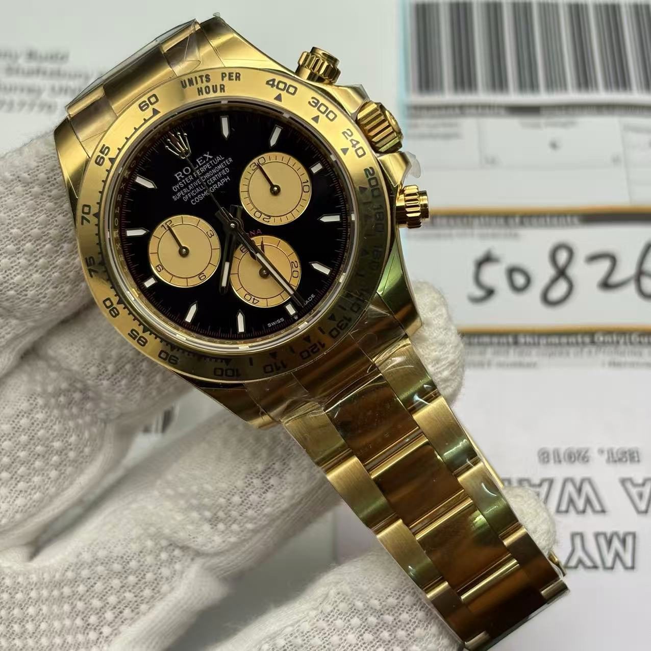 33688ffaa1700d68acadb6cb4448eed1 Superclone Rolex Daytona Intense black Dial 126508 - Image 3