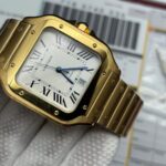 Clone Replica Cartier Santos W2SA0009 Gold Watch