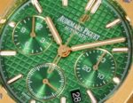 Audemars Piguet Yellow Gold with Green Dial Replica - Image 5