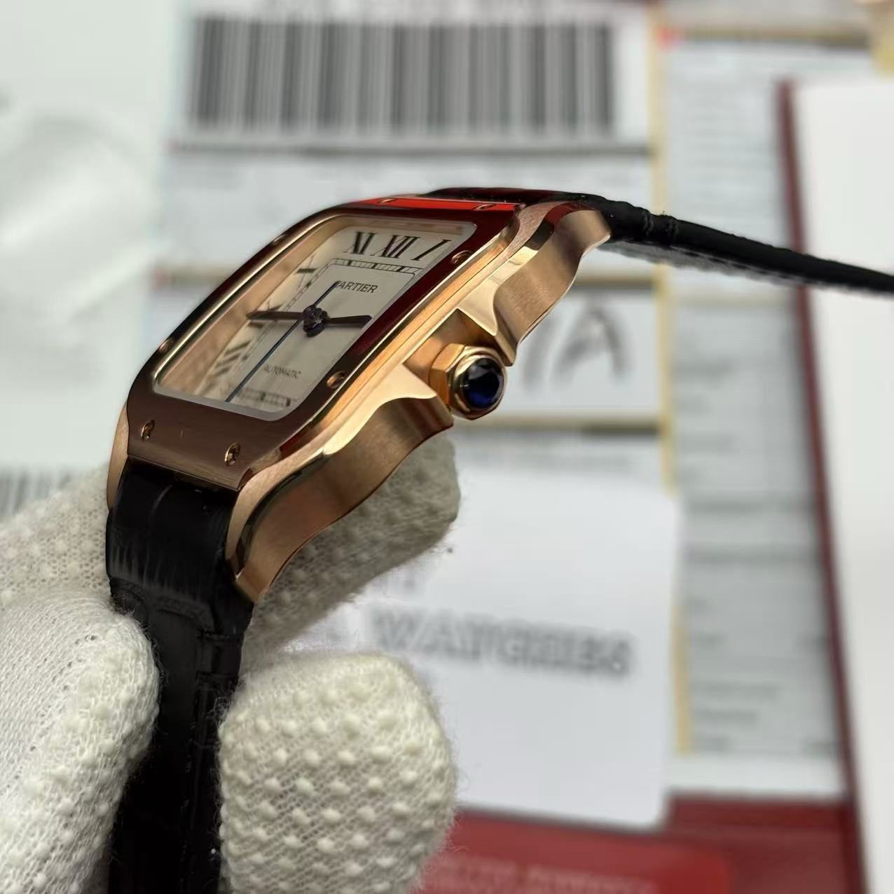 3c0d5811ae871da3fd567434bbb9d4ed Replica Cartier Santos WGSA0012 Watch - Image 8