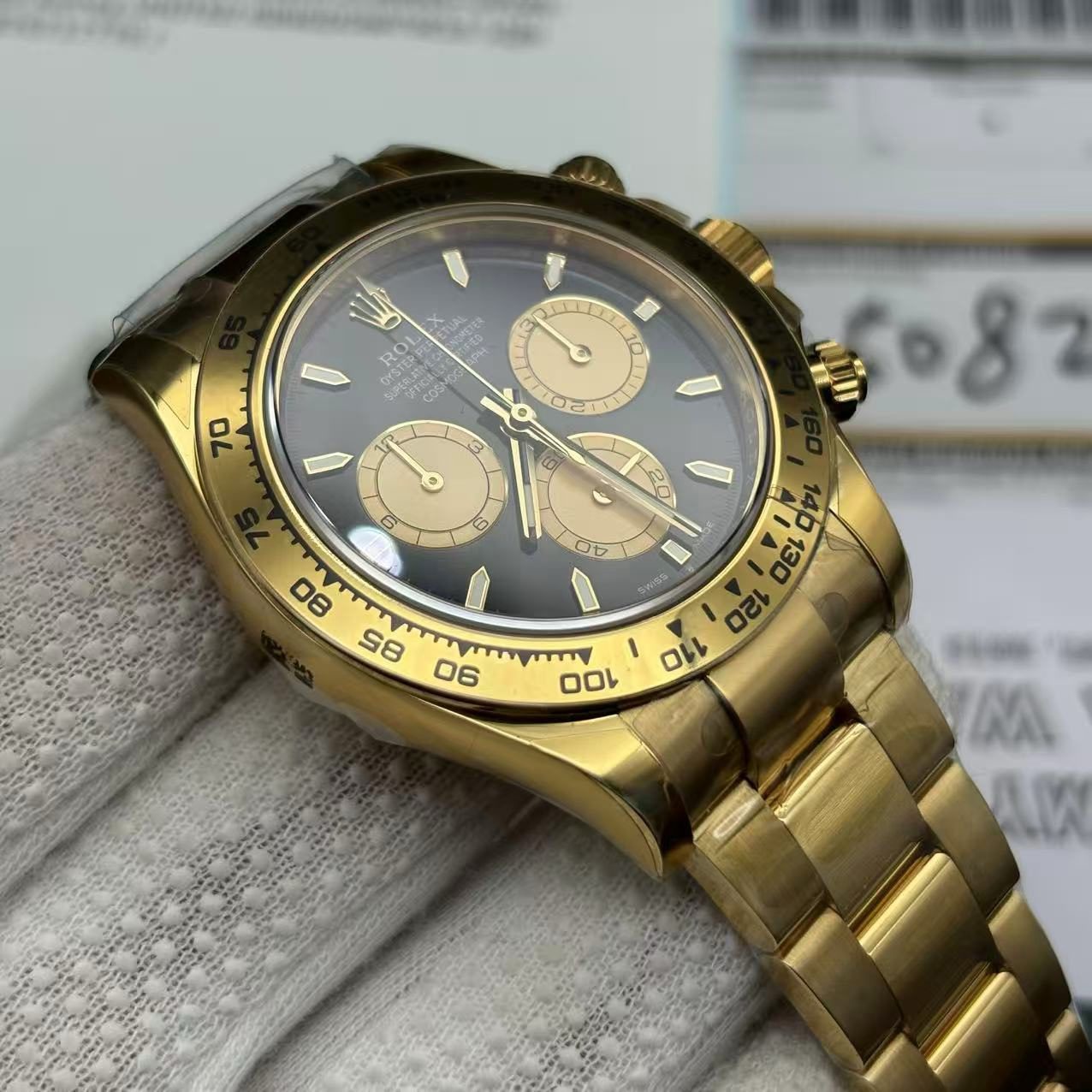 3f000565361d91465924c96b4b084325 Superclone Rolex Daytona Intense black Dial 126508 - Image 6