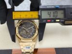 Replica Audemars Piguet Royal Oak Openworked 15407 Yellow Skeleton Dial - Image 17