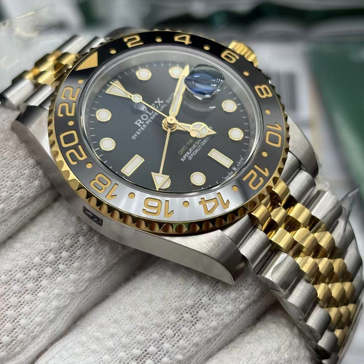 49a90412df21fc4f509db46780767d18 2023 GMT-Master 2 Silver Gold Replica Clone Watch - Image 8