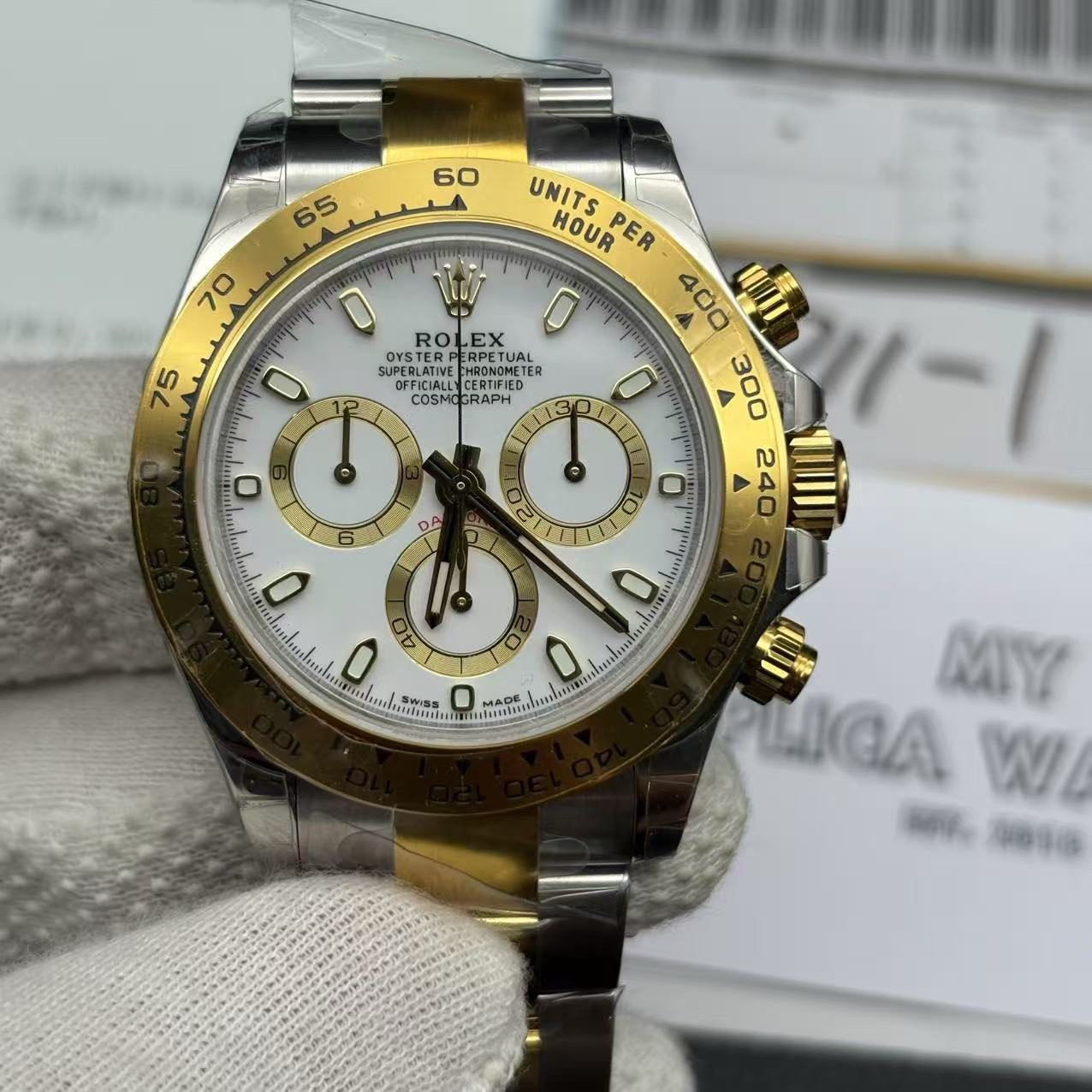 4adcb167dc9d10ad3ac2e2c454af8192 Rolex Daytona Two Tone Replica 116523