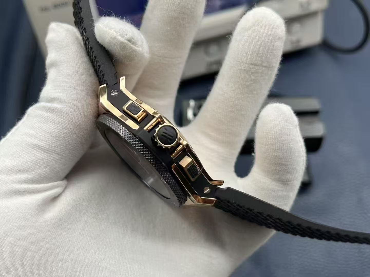 52ec1d0ead8e797c6798647fe937d767 Replica Hublot - Black Rose Gold Big Bang King - Image 7