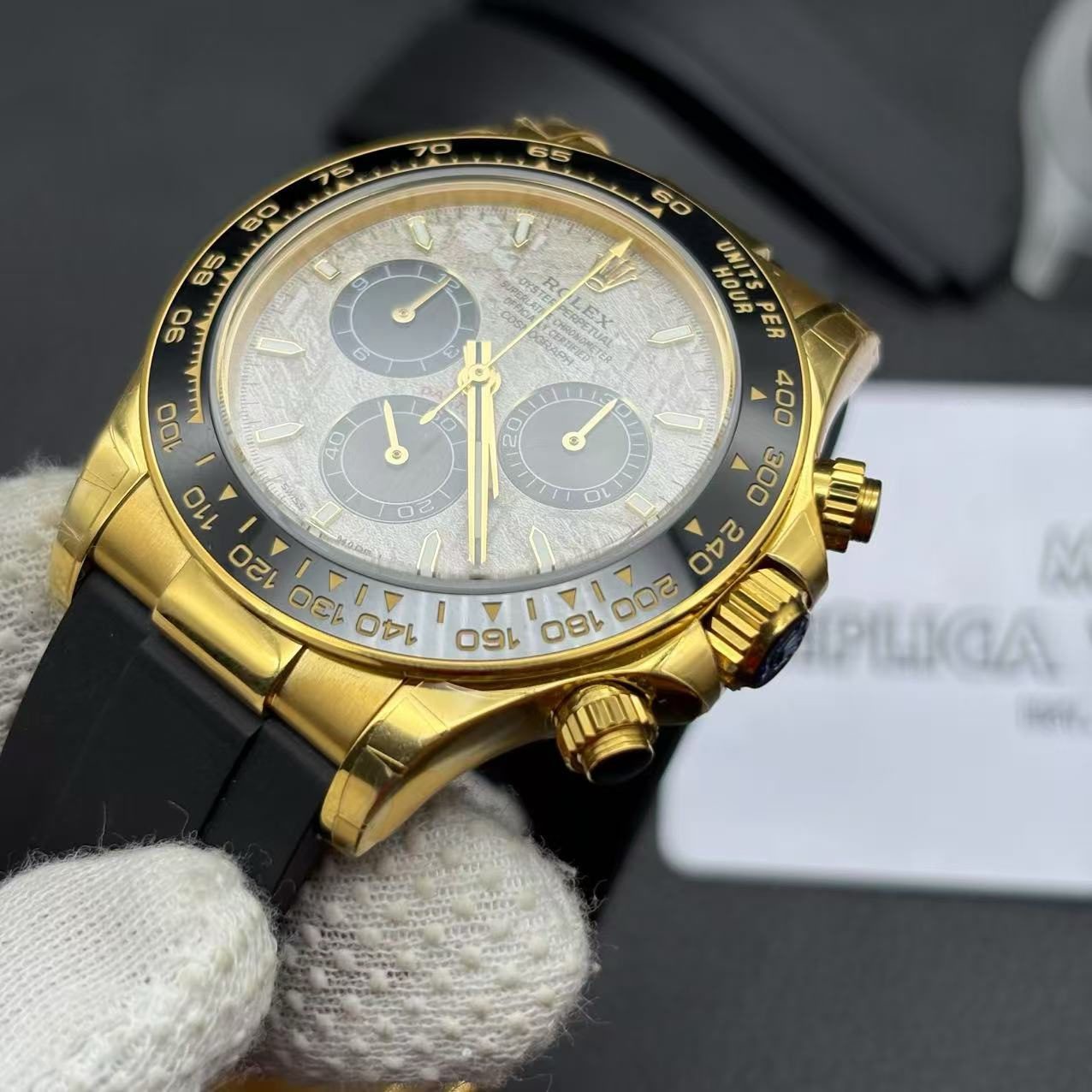 59f313778316f3115e356de7fcd1831c Superclone Rolex Daytona 40 mm 126518LN Meteorite Dial - Image 8