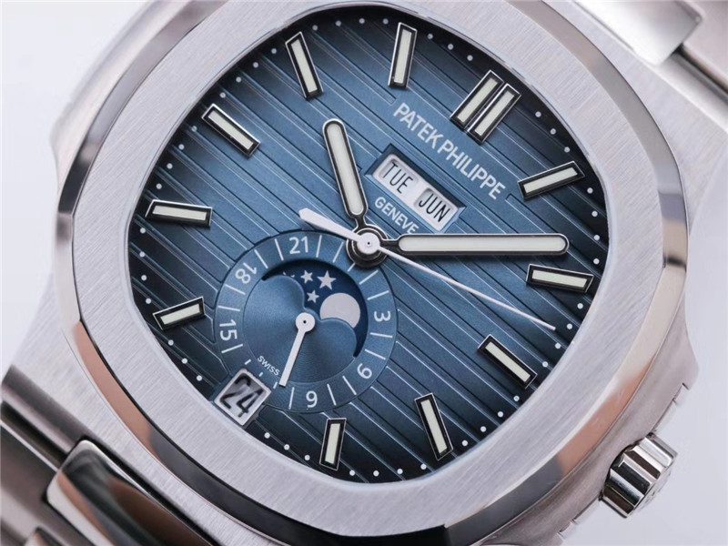 5f09e7aa1befa Replica Patek Philippe 5726 Blue Calendar Watch dial