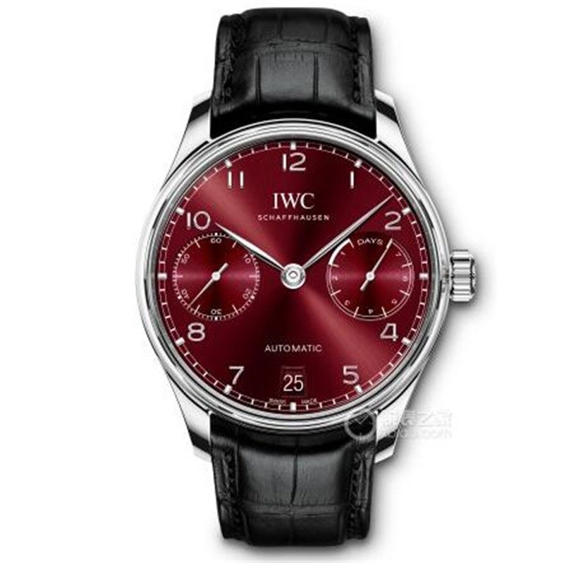 5f7f43d0b8407 Super Replica IWC Portugieser Red Dial Watch