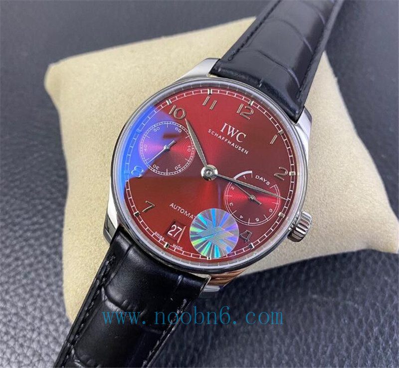 5f7f43ef94444 Super Replica IWC Portugieser Red Dial Watch