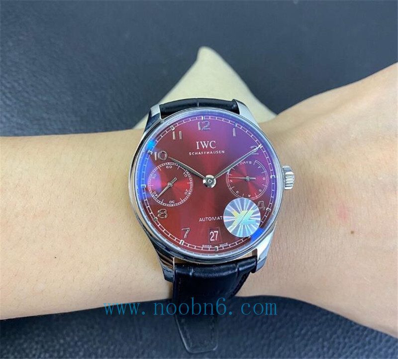 5f7f43fcded0a Super Replica IWC Portugieser Red Dial Watch