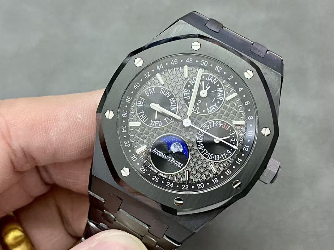 60332a7852486a0f54438f5d30d385c1 Audemars Piguet Royal Oak Perpetual Calendar Full Black Ceramic Replica