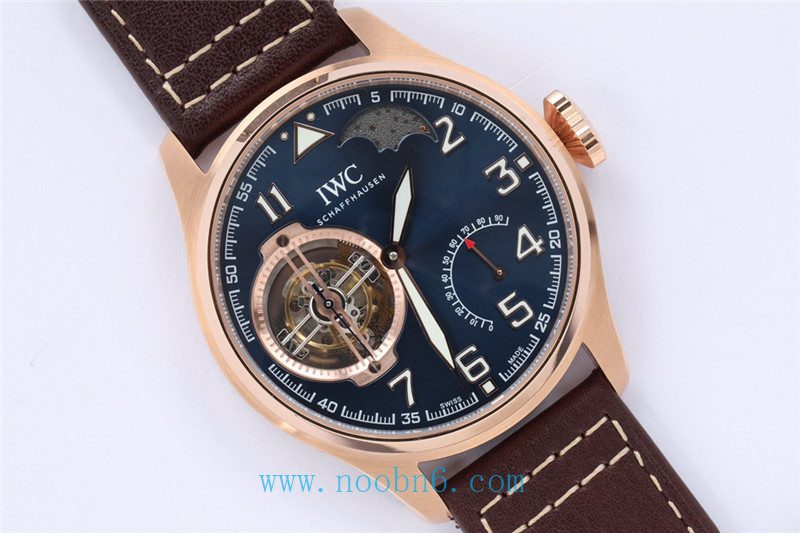 6093f51e89322 Replica IWC Pilot’s Little Prince Tourbillon close up