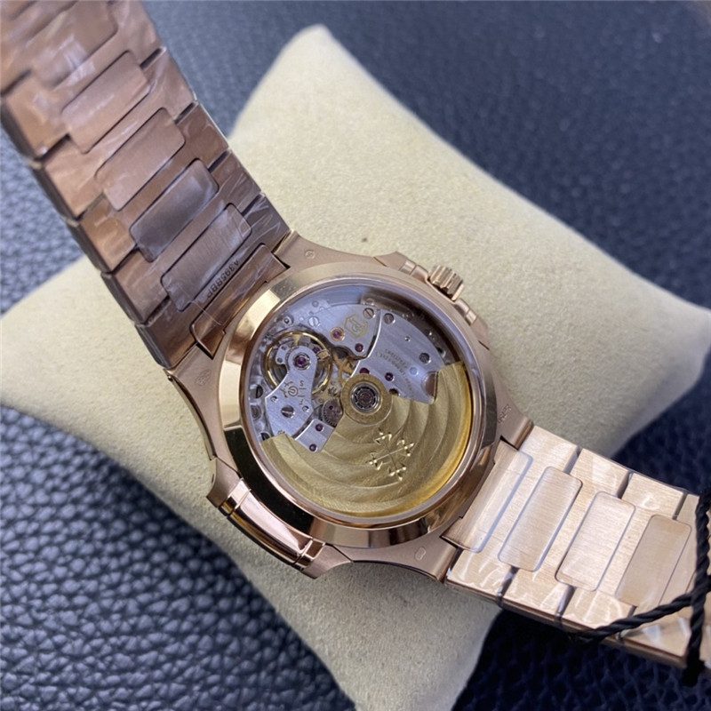 61c1a41108861 Replica Patek Philippe 7118 Rose Gold Watch back movement
