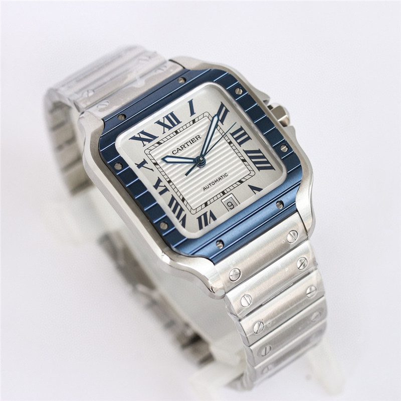 630c4310ccdcf Replica Cartier Santos De Cartier Watch white dial strap