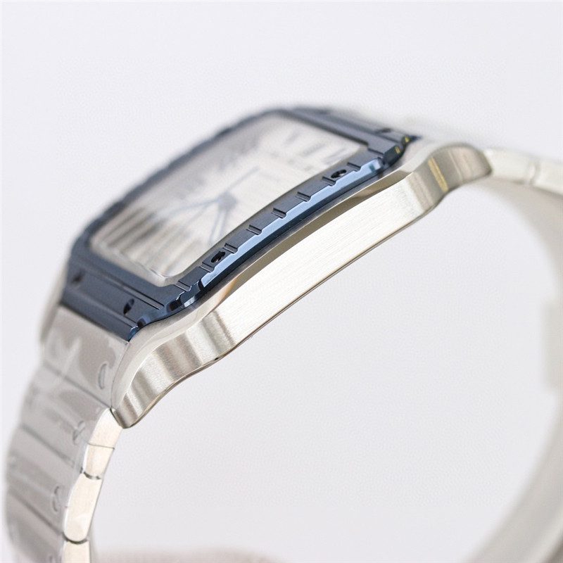 630c43118eea9 Replica Cartier Santos De Cartier Watch side