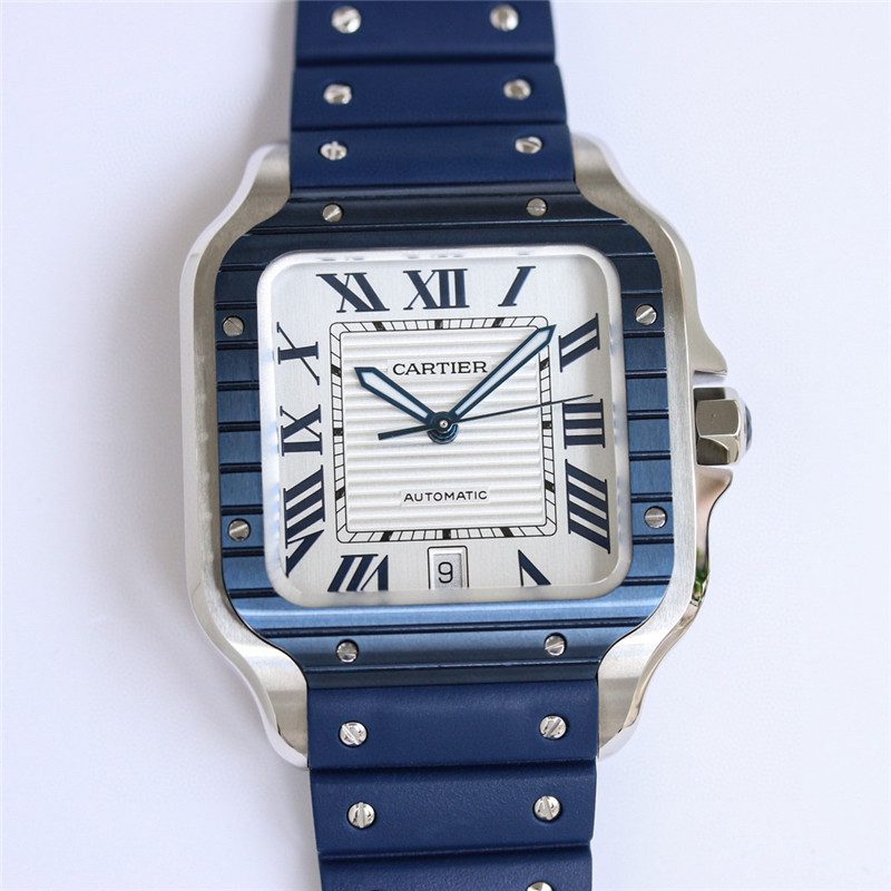630c43218ecec Replica Cartier Santos De Cartier Watch close up