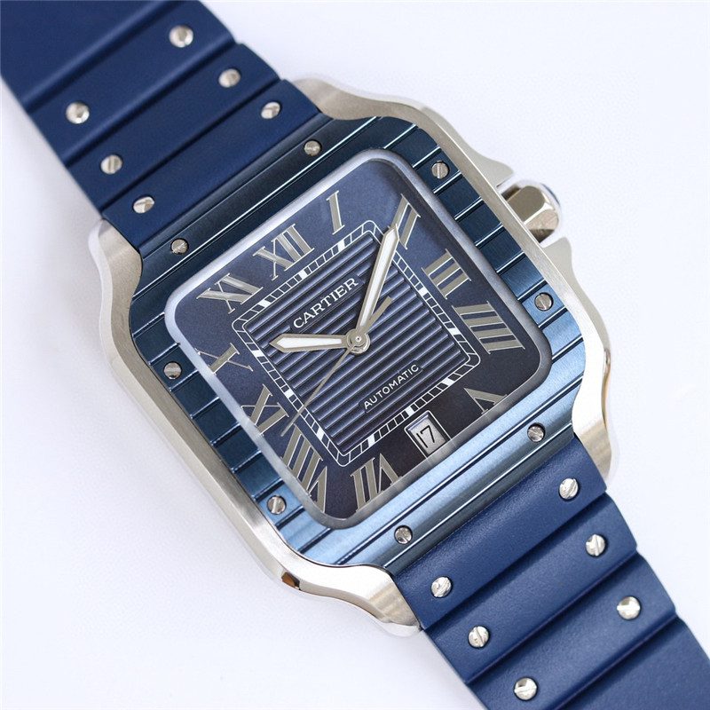 630c4331babda Replica Cartier Santos De Cartier Watch in close