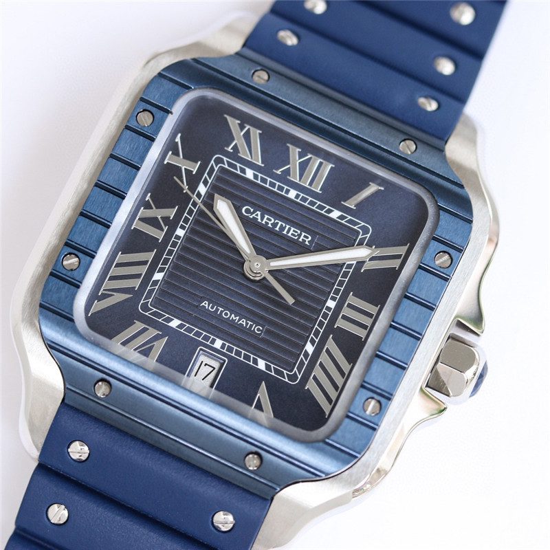 630c4331d09c9 Replica Cartier Santos De Cartier Watch close