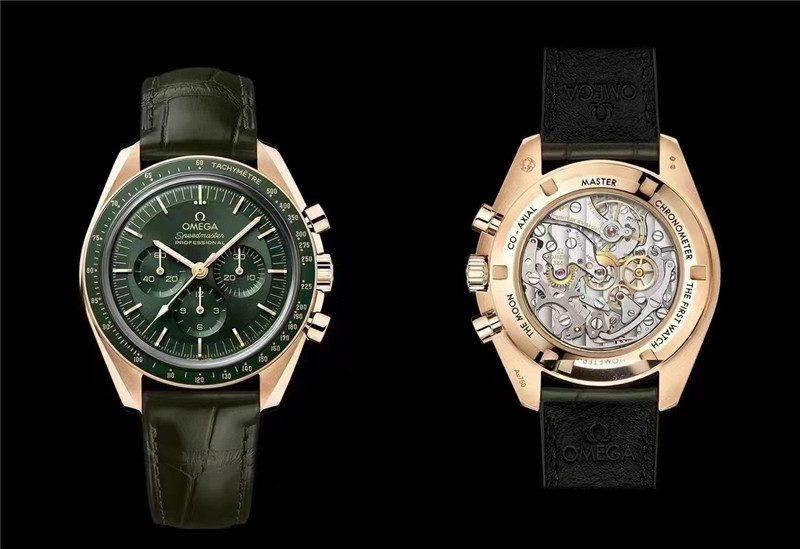 632fc6b1459ff Replica Omega Speedmaster Moonwatch Green Dial