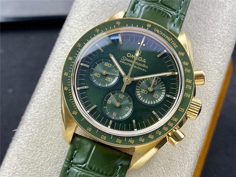 632fc6b764b1d Replica Omega Speedmaster Moonwatch Green Dial