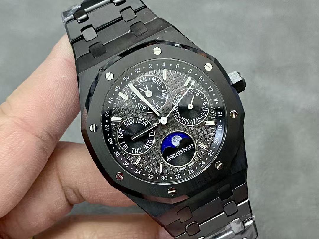 63f8df5416f3d410e55177a106f64063 Audemars Piguet Royal Oak Perpetual Calendar Full Black Ceramic Replica