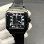 Cartier Santos Full Black Replica De Cartier Watch