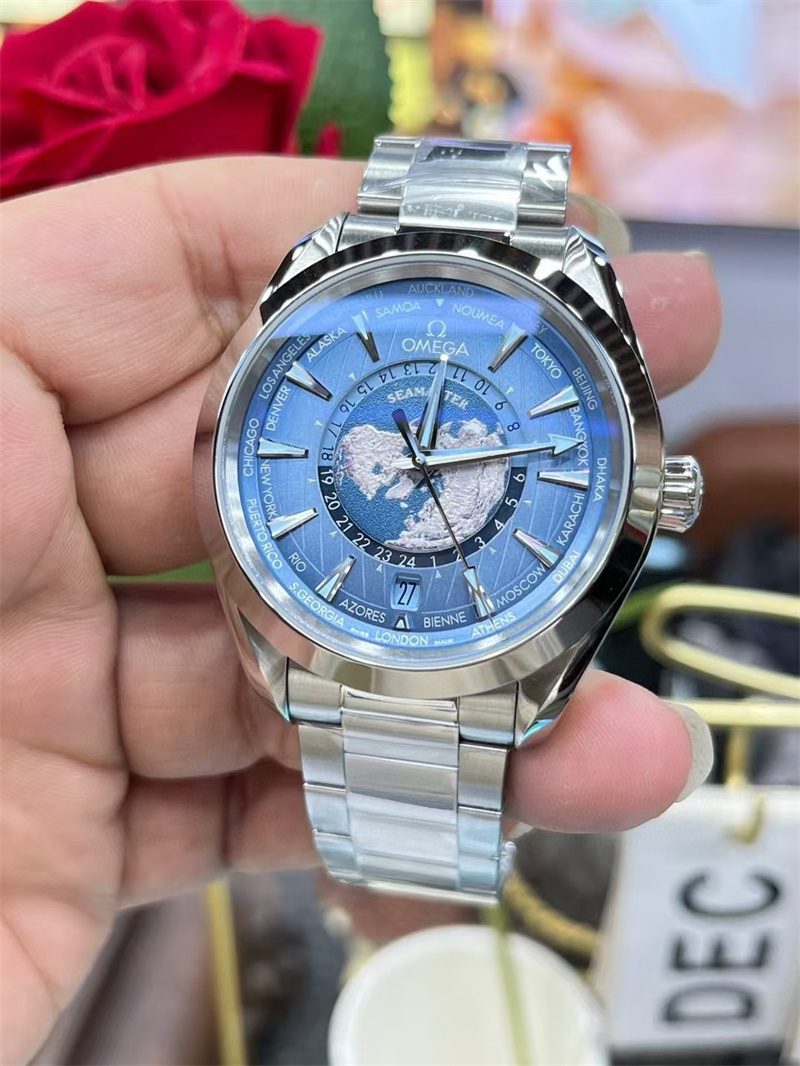 6805af3c6aeab Replica Omega Blue Seahorse Men’s Watch