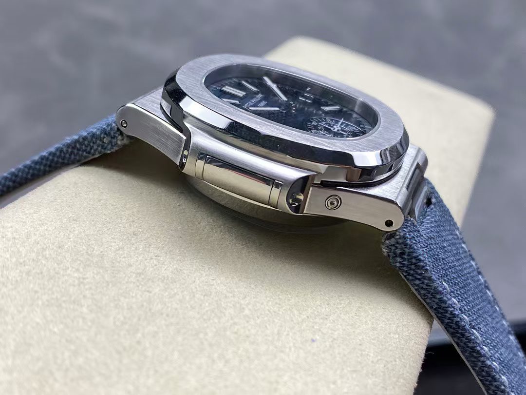 Super Clone Denim Patek Philippe Nautilus side Super Clone Replica Denim Patek Philippe Nautilus 5980/60G - 2024