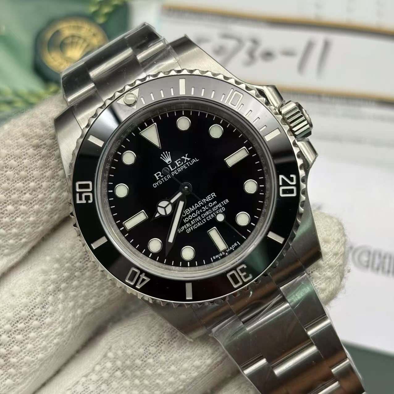 690a43d4a1785c24ca622dd423548fbf Super Clone Replica Rolex Submariner Silver/Black No Date
