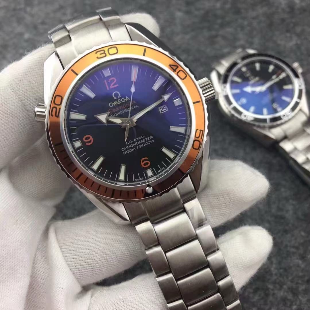 6db1ff1dfe175295fdcb40123a9839e9 Replica Omega Planet Ocean Orange Bezel - Image 5