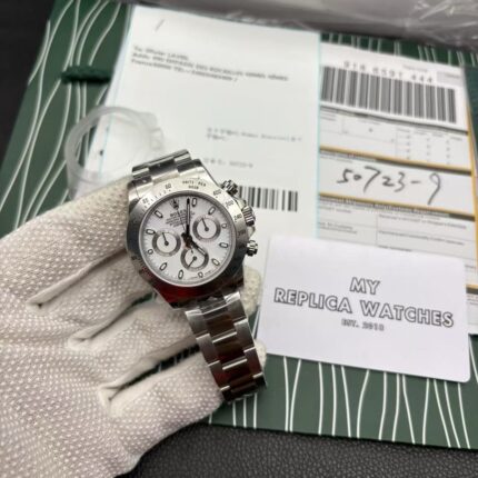 Replica Silver Rolex Daytona Swiss Clone model