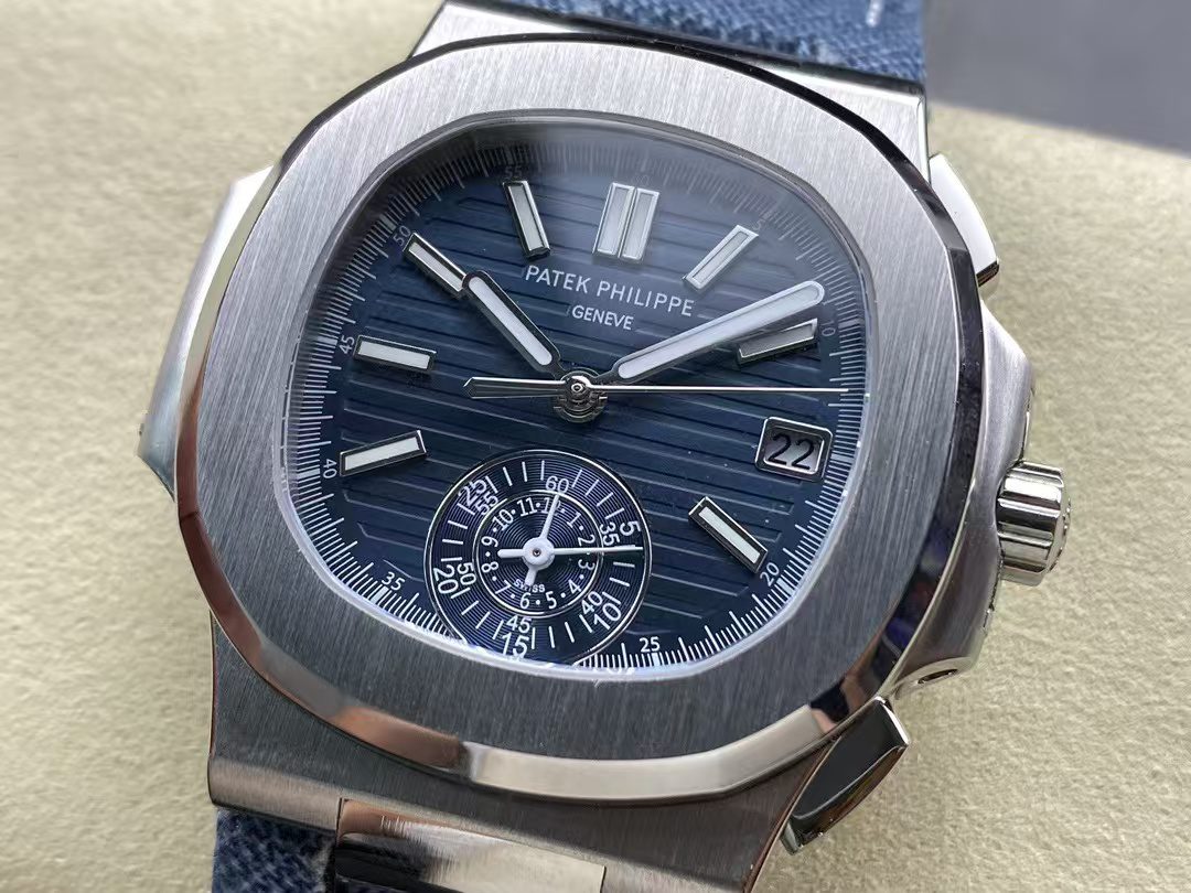 86fe7976a4bee5a5a91fa6c22fc37dfc 2 Super Clone Replica Denim Patek Philippe Nautilus 5980/60G - 2024