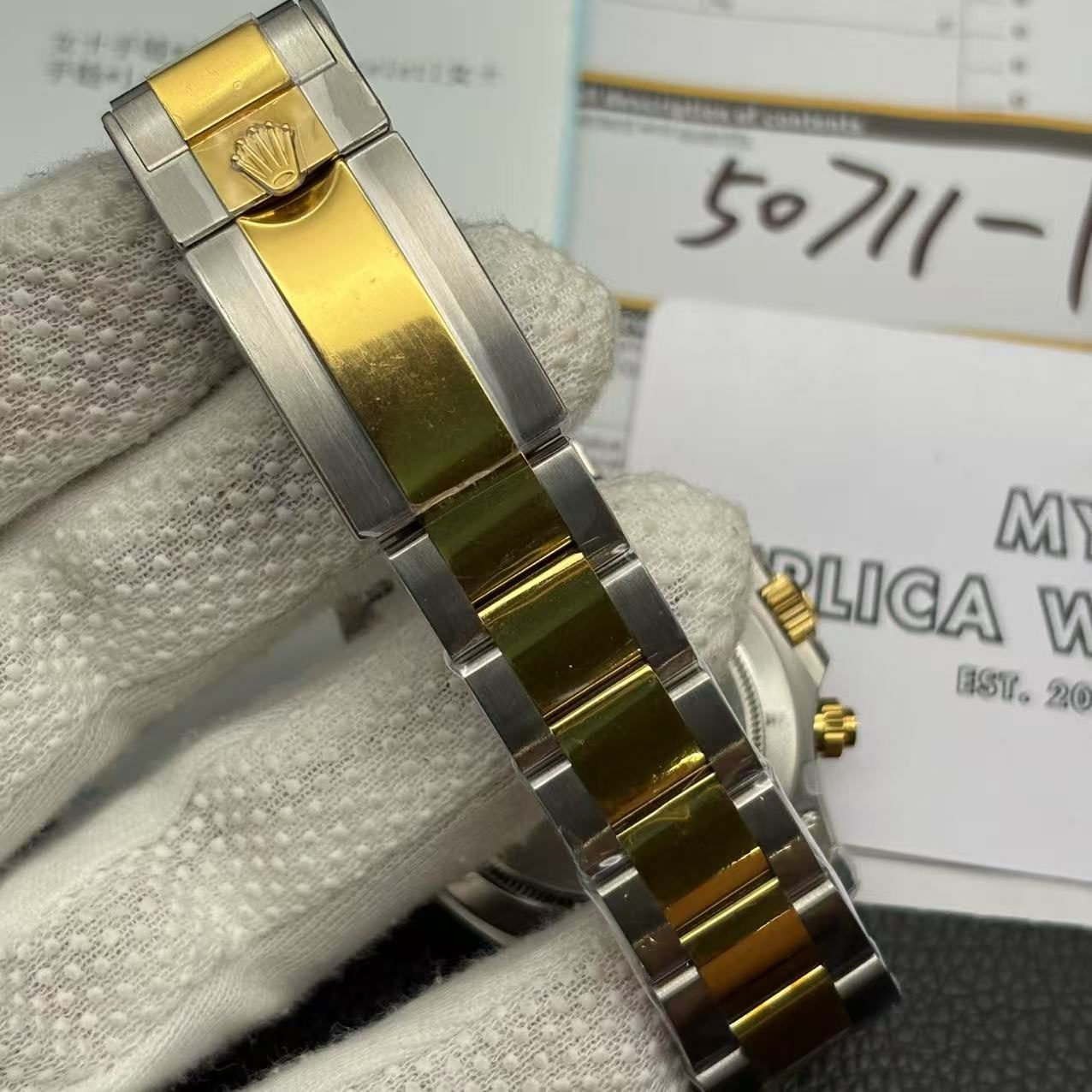 88d688e77d7f89d7dbc7453b9d19c3f0 Rolex Daytona Two Tone Replica 116523